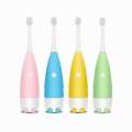 Household cartoon toothbrush, children's soft hair silicone cute cleaning, teeth protection, whitening, electric toothbrush. 