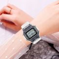 Luminous Sports Watch Digital Watch Small Square Transparent Strap IPX67 Ladies And Students Electronic Watch Gift Dropshipping.