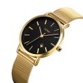 SKMEI 1530 Fashion Europe And America ple Business Women Wristwatch Elegant Thin Female Student Quartz Watch.