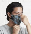 four Layer Face mask for Men and Women Gaming with Adjustable Ear Loop and Digital Print Face mask Graphics Print Anime mask and flower stylish fashion mask - Mask - Mask.