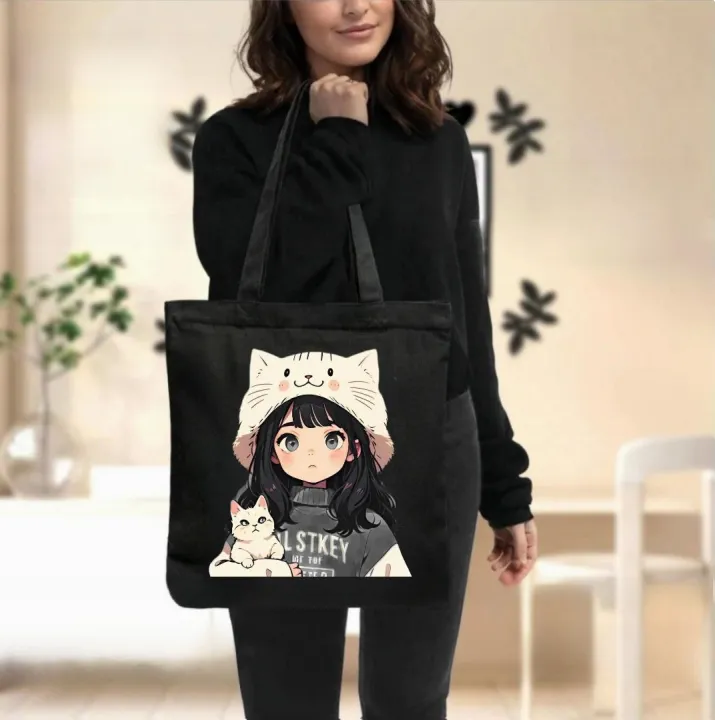 Premium%20Tote%20Bag%20with%20Zipper%20Canvas%20Tote%20Bag%20for%20Women%20Trendy%20Shopping%20Bag%20/%20College%20Bag%20/%20University%20Bag%20Tote%20Bag,%20Canvas%20Bag%20with%20Zipper%20With%20Amine%201pis%20-%20Image%203