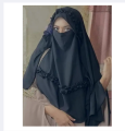 Hoodie Niqab Butterfly Hooded Muslim Women's Hijab Prayer Clothing Traditional Headwear Women's Voile Burqa Shawl Arab Face Cover Headwear.