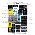Gopro Motorcycle Sticker Decal Helmet Logo For YAMAHA HONDA SUZUKI KAWASAKI BMW DUCATI.