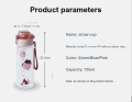 Premium 750ML Sports Water Drinking Bottle Streen Plastic Primary Rubber Raw.