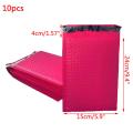 10pcs 9x6 Inch Poly Bubble Mailer Pink Self Seal Padded Envelopes/mailing Bags.
