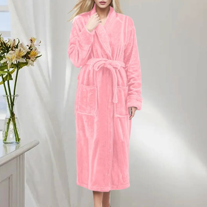 Thicken%20Warm%20Flannel%20Robe%20Winter%20Long%20Sleeve%20Plush%20Bathrobe%20Hooded%20Women%20Fleece%20Nightgown%20Lounge%20Sleepwear%20Bathing%20Homewear%20-%20Image%207