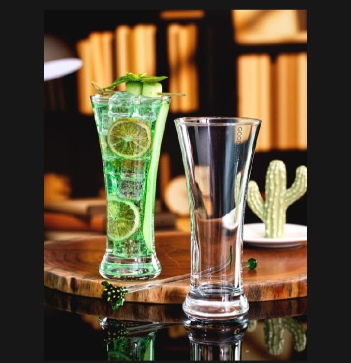 Crystal%20Clear%20transparent%20Beautiful%20unique%20design%20Water%20Glass%20/Coke%20%5C%20Sorbat%20/%20Juice/%20Milk/%20Lassi%20premium%20glass%20Set%206%20Pieces%20-%20Image%202