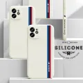 Realme 10 Pro+ 5G Fashion Racing Car Logo M Side Design Phone Case Square Edge Pattern Liquid Silicone Casing Full Cover Camera Case. 