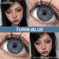 New Eyeshare Turin Blue Color contact lens with regular kit box for men & women. 1 pair Eyeshare Color contact lens for eye makeup and Cosmetics. Eyeshare Turin Series. #Turin. 