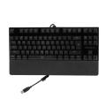 Backlit Mechanical Gaming Keyboard Blue Switch 87 Keys Ergonomic Keyboard Suspended Keys with Hand Wrist(Black). 