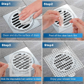 Disposable Shower Drain Hair Catcher, 4.1 Inch Drain Cover Mesh Stickers Hair Collector for Shower Bathroom Easy Install 30Pcs. 