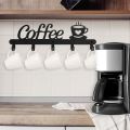 Coffee Mug Holder Wall Mounted, Metal Coffee Mug Rack for Wall, Coffee Cup Rack wall hooks,coat hooks,coat hanger.
