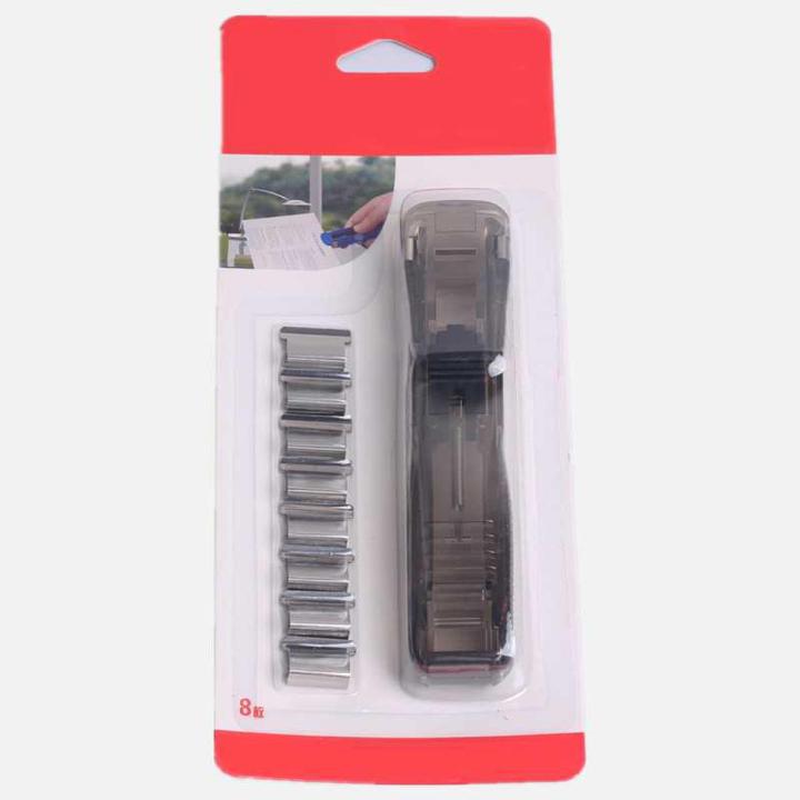 Staple Metal Clip Push Hand Paper Clipper with Refill