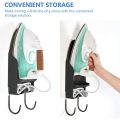 Ironing Board Holder Wall Mount Electric Iron Hanger Ironing Board Rack Ironing Board Storage Organizer Black. 