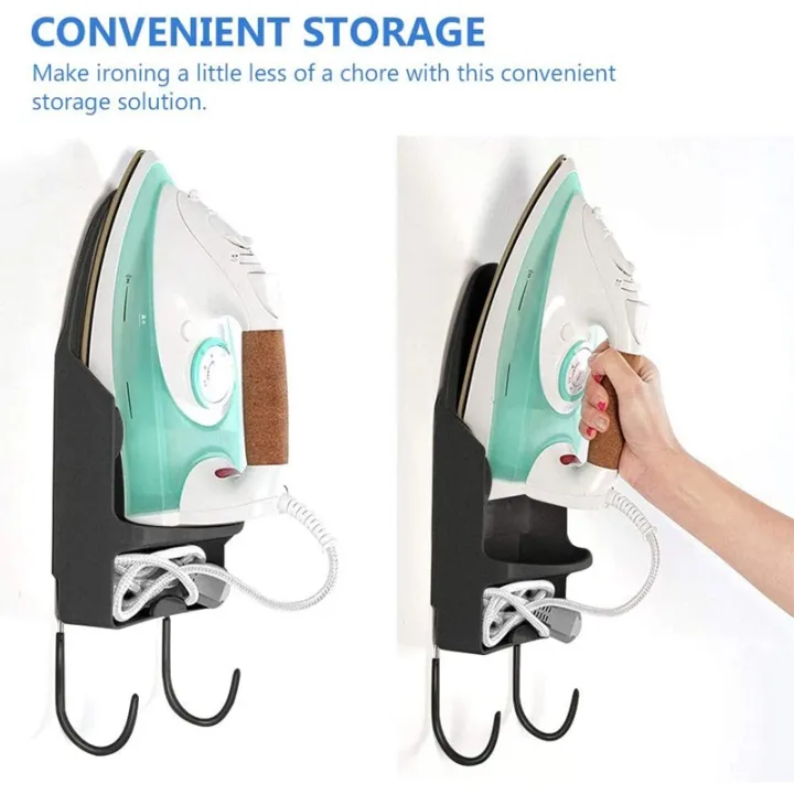 Ironing%20Board%20Holder%20Wall%20Mount%20Electric%20Iron%20Hanger%20Ironing%20Board%20Rack%20Ironing%20Board%20Storage%20Organizer%20Black%20-%20Image%205
