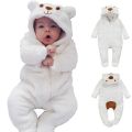 Newborn Baby Boy Girl Kids Bear Hooded Romper Jumpsuit Bodysuit Clothes Outfits Long Sleeve Playsuit Toddler One Piece Outfit. 