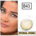 New Bella Natural Green Yellow Contact Lens With Regular Kit Box For Men and Women. 1 Pair Bella Color Contact Lens For Eye Makeup and Cosmetics. Bella Natural Series. #greenyellow.