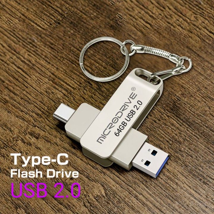 2 in 1 OTG METAL BODY USB 3.0 , 2.0 usb-C Flash Pen Drive Memory Stick Usb3.0/2.0 flash disk 64GB/128GB Type C Pendrive