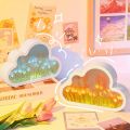 Diy Cloud Tulip Night Light Handmade Led Mirror Lamp Home Desktop Decoration 2 In1 Tulips Flowers Mirror For Children Girl Gifts.