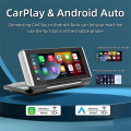 6.86Inch Car Portable Adjustable Flip Screen Car Wireless CarPlay Android Auto Touch Navigation Screen Durable Easy Install Easy to Use. 