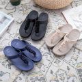 EOFK New Fashion Summer Crystal Diamond Gem Women Flip Flops Flat Platform Slippers Lady.