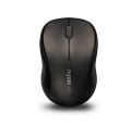 Rapoo 3000P Wireless Optical Black Mouse - Mouse.