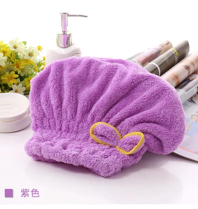 Shower%20Cap%20Women%20Hair%20Microfibre%20Quick%20Drying%20Bath%20Spa%20Bowknot%20Wrap%20Towel%20Hat%20For%20room%20Accessories%20-%20Image%207