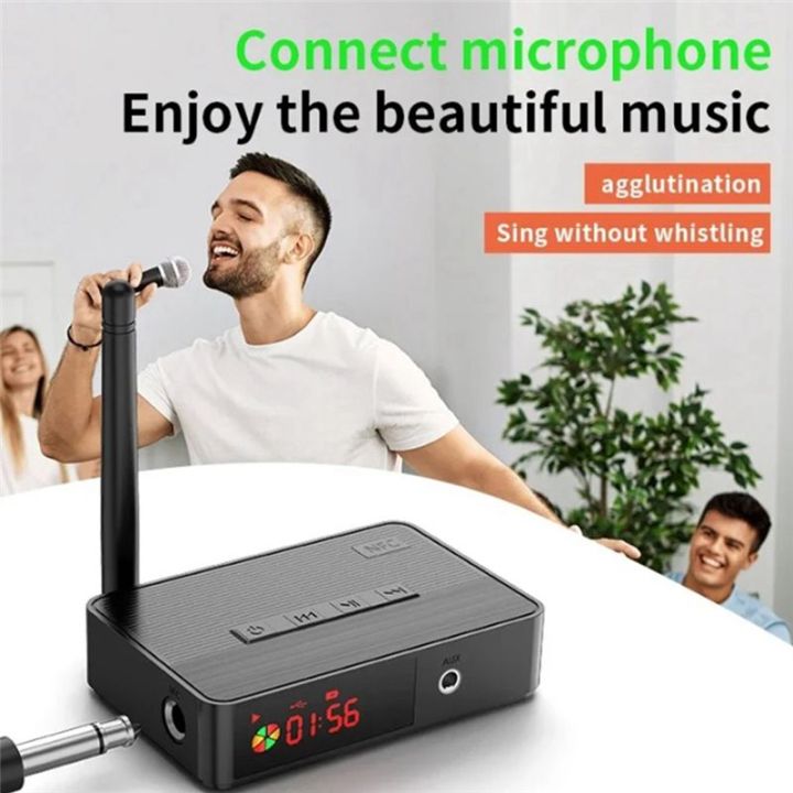 NFC%20Bluetooth%205.3%20Transmitter%20Receiver%203.5mm%20AUX%20Optical%206.5mm%20Microphone/U%20Disk/TF%20Card%20HIFI%20Wireless%20Audio%20Adapter%20Easy%20to%20Use%20-%20Image%202