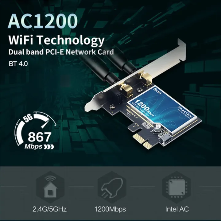 Fenvi%20WiFi5%20AC1200%20PCIE%20WiFi%20Adapter%20BT4.0%201200Mbps%20WiFi%20Card%20Dual%20Band%20802.11ac%20Networking%20Upgrade%20for%20Win%207/10/11%20Desktop%20PC%20-%20Image%203