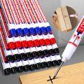 Dainayw 3 Pcs Long Nib Marker Pens Red Black Blue Ink Bathroom Woodworking Decoration Multi-purpose Deep Hole Marker Pen Set. 