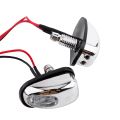 2 Pcs Windshield Washer Wiper, Car Jet Water Spray Nozzle Spout with LED Light Eye Lamp 12V. 