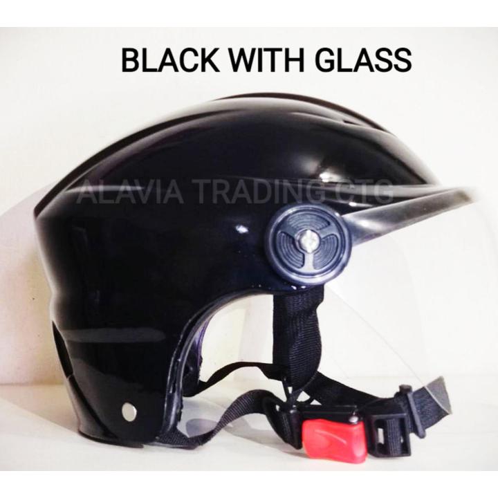 Open Face Bike Helmet with Visor for Men and Women-Black/Red/Blue/Pink/Green/Grey