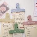 RHS Online Macaron Cute Plastic Magnetic Binder Clip Book Paper Clip Ticket Bill Clips Stationery Office Supplies. 