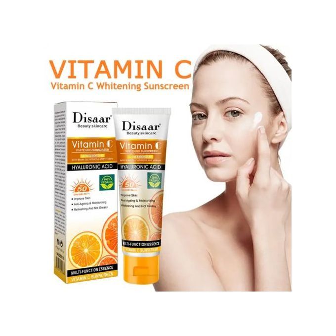 DISAAR%20BEAUTY%20Vitamin%20C%20Sunscreen%20Orange%20Extract%20Hyaluronic%20Acid%20SPF50%20UVA/UVB%20PA+++%20Moisturizing%20Refreshing%20Skin%2050g%20-%20Image%202