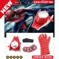 Spiderman Toys for Kids (4 Pcs Web Launcher Plastic Toys & Spiderman Gloves 1 Pcs with Wrist 1 Launcher Toys Set Special Birthday Gift for Boys and Girls). 