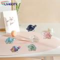 Faux Crystal Turtle Figurine Sparkling Crystal Turtle Figurine Exquisite Resin Tortoise Statue for Home Office Car Decor Southeast Asian Delight Artificial Tortoise Ornament.