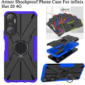Armor Shockproof case for infinix Hot 20 4G case PC hard back cover case for infinix Hot 20 4G phone case.