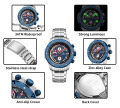 NAVIFORCE NF8056 Stylish and Trendy Men’s Watch Waterproof Luminous Multi-Functional Quartz Watch for Men.