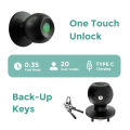 Smart Fingerprint Door Lock Smart Door Knob with App Smart Lock for Bedroom Door, Keyless Entry Digital knob Lock for Home Office Hotel Biometric Lock.