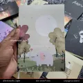 Aesthetic Notebook ( blank pages, 20cm/14cm size,120 pages). 
