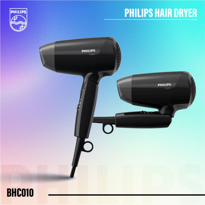 Philips%20EssentialCare%20Hair%20Dryer%20BHC010/10%20%E2%80%93%201200W,%20Compact%20&%20Foldable%20-%20Image%202