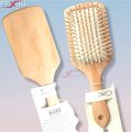 Premium Fashion Paddle Cushion  Wooden Hair Brush/Comb-1pcs. 