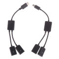 Micro USB/Type C to 2 OTG Dual Port HUB Cable Y Splitter for tablet PC Android Adapter Converter Jessica. 