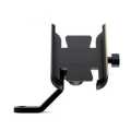 Rearview Mirror Motorcycle Mobile Phone Bracket Mountain Bike Aluminum Aloe Mobile Phone Holder Easy to Use and Maintain. 