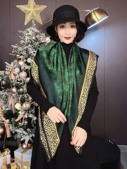 %5BBYSIFA%5D%20New%20Emerald%20Green%20Silk%20Scarf%20Women%20Brand%20Leopard%20Printed%20Square%20Scarves%2090*90cm%20Fashion%20Accessories%20Headscarves%20Hijabs%20-%20Image%204