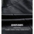 Men Brand Jacket New Spring Autumn Solid Color Fall Soft Leather Jackets Male Fashion Thin Long Sleeves Zipper Coat Clothing.