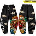 Harajuku Jogger Trousers Streetwear Japanese Style Anime Sweatpants Men Multi Pocket Long Cargo Pant Pants Plus Size 4XL 5XL 6XL.