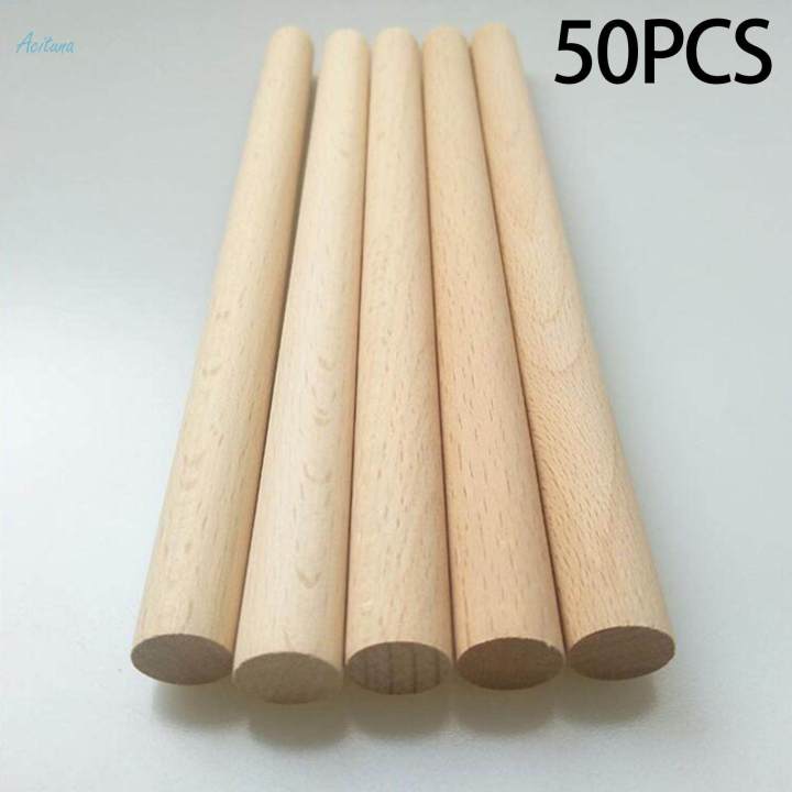 50Pcs%20Unfinished%20Round%20Wood%20Sticks%20Wooden%20Dowel%20Rods%20for%20Home%20Garden%20Decoration%20Woodcraft%2025cm%20-%20Image%202