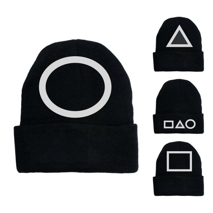 Squid%20Game%20Knitted%20Hat%20UniWomen%20Men%20Winter%20Autumn%20Outdoor%20Party%20Hats%20Tide%20Hop%20Caps%20Cuffed%20Beanies%20-%20Image%204