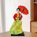Korean Hanbok Doll Miniature Folk Ethnic Ornament Geisha Kimono Figurine.
